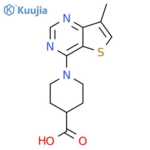 1-(7-Methylthieno[3,2-d]pyrimidin-4-yl)piperidine-4-carboxylic acid structure