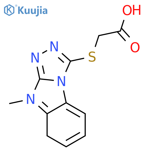 <br>(9-Methyl-9H-benzo[4,5]imidazo[2,1-c][1,2,4]triazol-3-ylsulfanyl)-acetic ac id structure