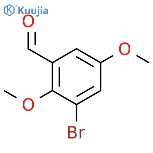 Benzaldehyde, 3-bromo-2,5-dimethoxy- structure