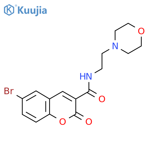 6-Bromo-N-[2-(morpholin-4-yl)ethyl]-2-oxo-2H-chromene-3-carboxamide structure