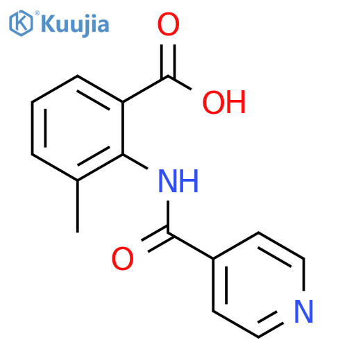 3-methyl-2-(pyridine-4-amido)benzoic acid structure