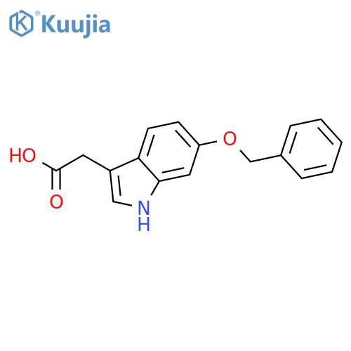 2-[6-(benzyloxy)-1H-indol-3-yl]acetic acid structure