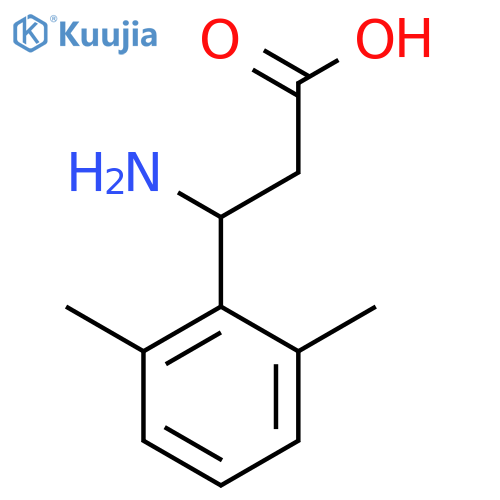 3-amino-3-(2,6-dimethylphenyl)propanoic acid structure