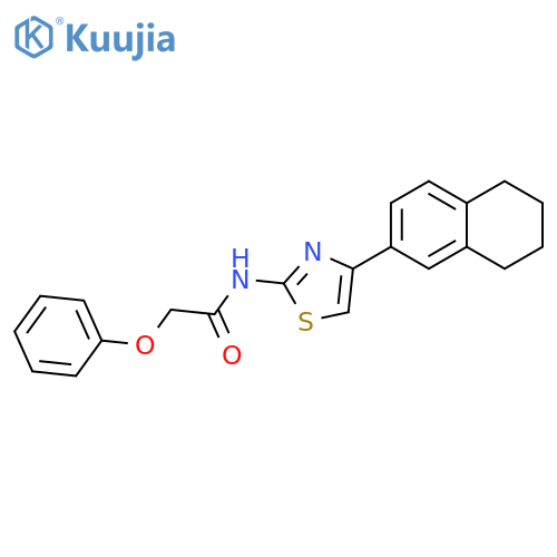 2-phenoxy-N-4-(5,6,7,8-tetrahydronaphthalen-2-yl)-1,3-thiazol-2-ylacetamide structure