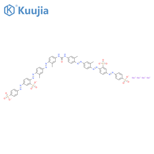 Benzenesulfonic acid,2,2'-[carbonylbis[imino(2-methyl-4,1-phenylene)azo(2-methyl-4,1-phenylene)azo]]bis[5-[(4-sulfophenyl)azo]-,tetrasodium salt (9CI) structure