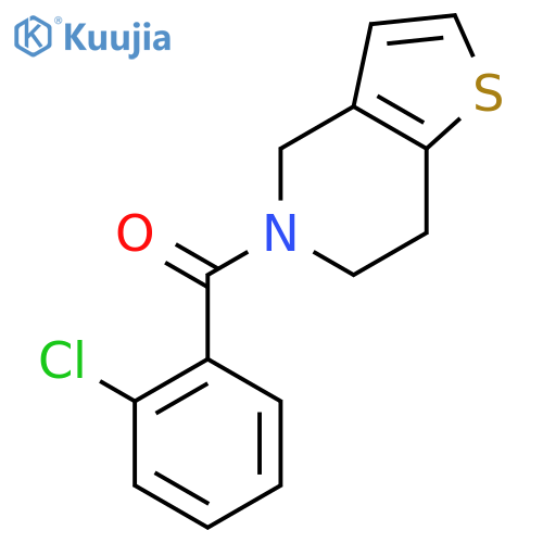 5-(2-Chlorobenzoyl)-4,5,6,7-tetrahydrothieno3,2-cpyridine structure