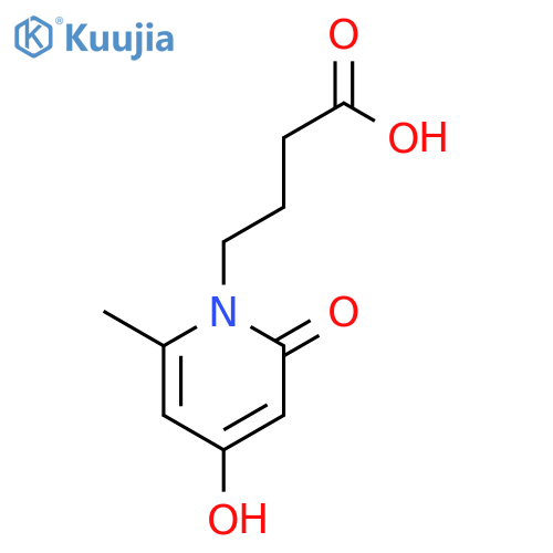 4-(4-hydroxy-6-methyl-2-oxopyridin-1(2H)-yl)butanoic Acid structure