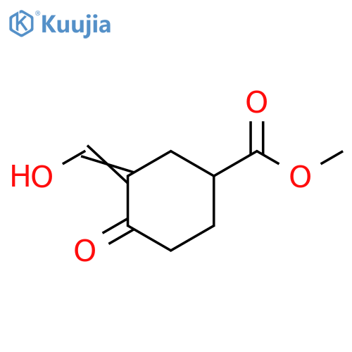 methyl 3-(hydroxymethylidene)-4-oxocyclohexane-1-carboxylate structure