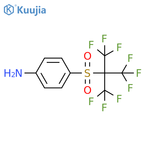 Benzenamine, 4-[[2,2,2-trifluoro-1,1-bis(trifluoromethyl)ethyl]sulfonyl]- structure