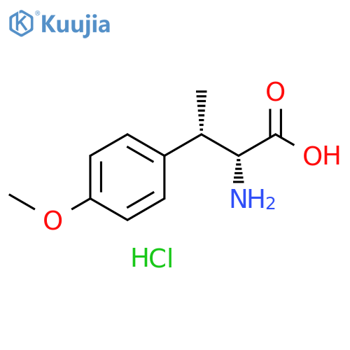 (2R,3S)-2-Amino-3-(4-methoxy-phenyl)-butyric acid hydrochloride structure