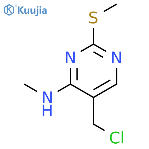 5-(chloromethyl)-N-methyl-2-(methylthio)-4-Pyrimidinamine structure