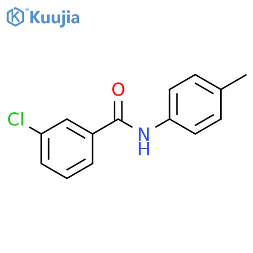 Benzamide, 3-chloro-N-(4-methylphenyl)- structure