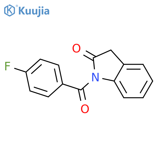 2H-Indol-2-one,1-(4-fluorobenzoyl)-1,3-dihydro- structure
