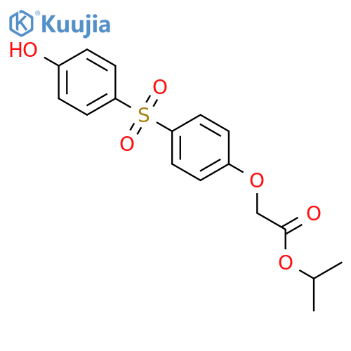 ACETIC ACID, [4-[(4-HYDROXYPHENYL)SULFONYL]PHENOXY]-, 1-METHYLETHYL ESTER structure