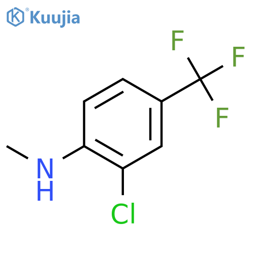 2-chloro-N-methyl-4-(trifluoromethyl)aniline structure