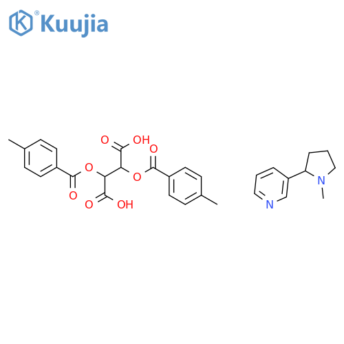 R-(+)-Nicotine Di-p-toluoyl-D-tartrate Salt structure