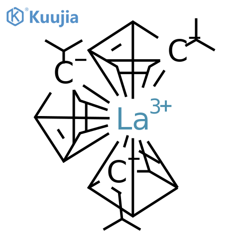 Tris(i-propylcyclopentadienyl)lanthanum structure