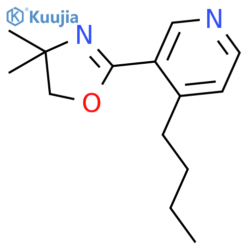 4-Butyl-3-(4,4-dimethyl-4,5-dihydro-1,3-oxazol-2-yl)pyridine structure