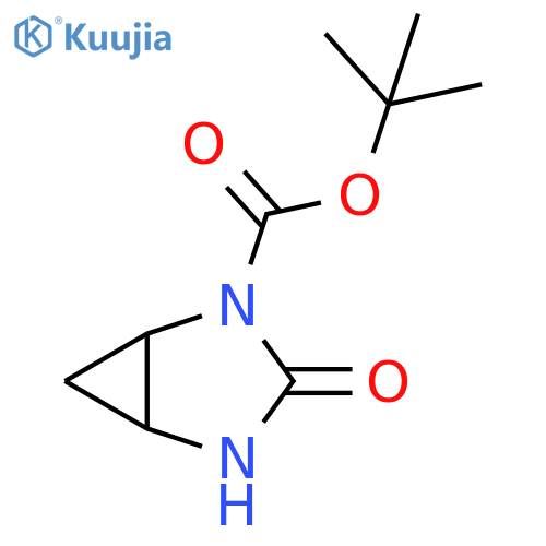 2,4-Diazabicyclo[3.1.0]hexane-2-carboxylic acid, 3-oxo-, 1,1-dimethylethyl ester structure