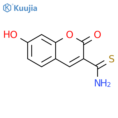 7-hydroxy-2-oxo-2H-chromene-3-carbothioamide structure