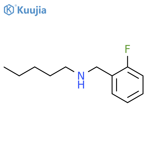N-(2-fluorobenzyl)pentan-1-amine structure