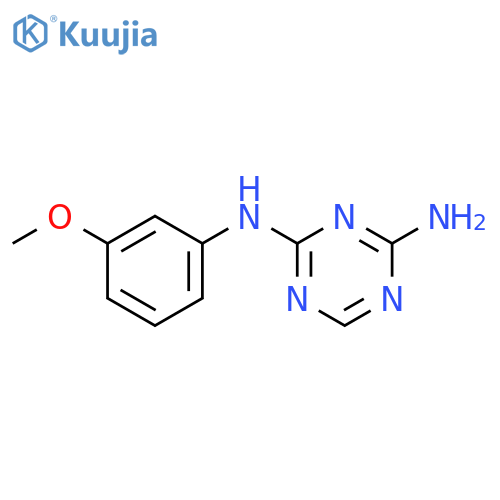 N-(3-methoxyphenyl)-1,3,5-triazine-2,4-diamine structure