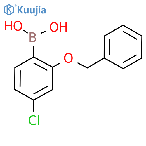 2-(Benzyloxy)-4-chlorophenylboronic acid structure