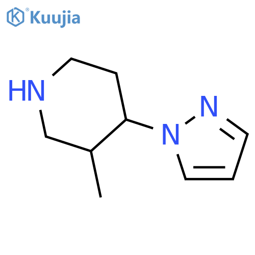 3-methyl-4-(1H-pyrazol-1-yl)piperidine structure