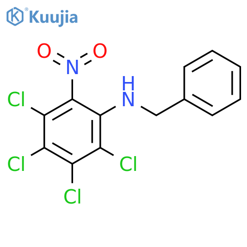 n1-benzyl-2,3,4,5-tetrachloro-6-nitroaniline structure