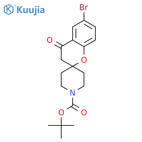 tert-Butyl 6-bromo-4-oxospiro[chroman-2,4'-piperidine]-1'-carboxylate structure