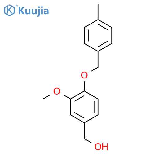 {3-Methoxy-4-[(4-methylbenzyl)oxy]phenyl}methanol structure