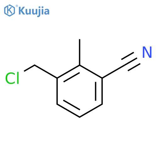3-Cyano-2-methylbenzyl chloride structure