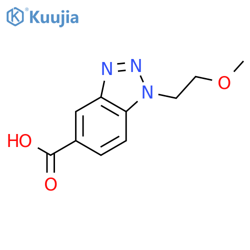1-(2-methoxyethyl)-1H-benzod1,2,3triazole-5-carboxylic acid structure