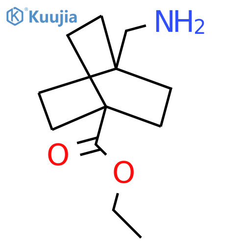 Ethyl 4-(aminomethyl)bicyclo[2.2.2]octane-1-carboxylate structure