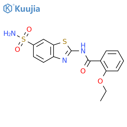 2-ethoxy-N-(6-sulfamoyl-1,3-benzothiazol-2-yl)benzamide structure