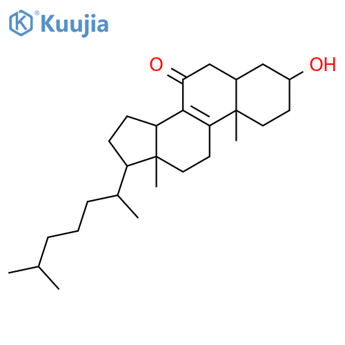 Cholest-8-en-7-one,3-hydroxy-, (3b,5a)- (9CI) structure