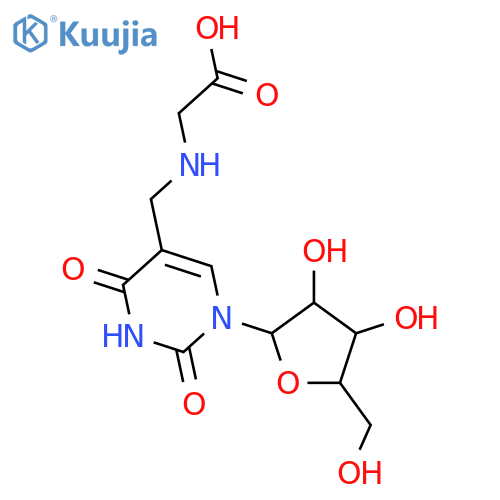 5-Carboxymethylaminomethyluridine structure
