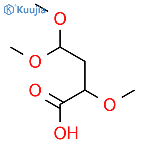 2,4,4-trimethoxybutanoic acid structure