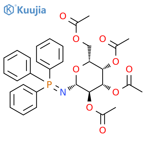 β-D-Galactopyranosylamine, N-(triphenylphosphoranylidene)-, 2,3,4,6-tetraacetate structure