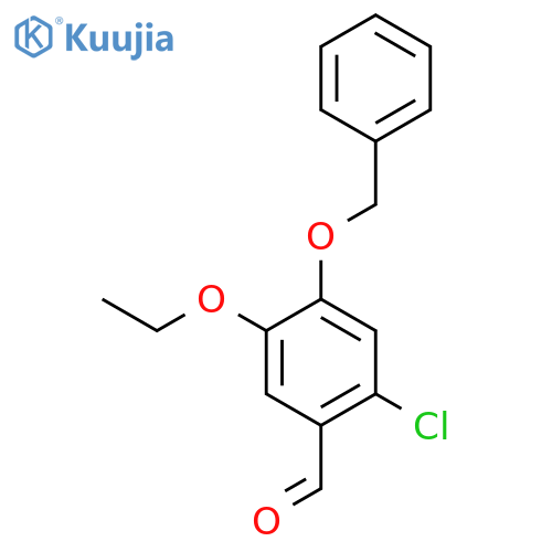 4-(benzyloxy)-2-chloro-5-ethoxybenzaldehyde structure