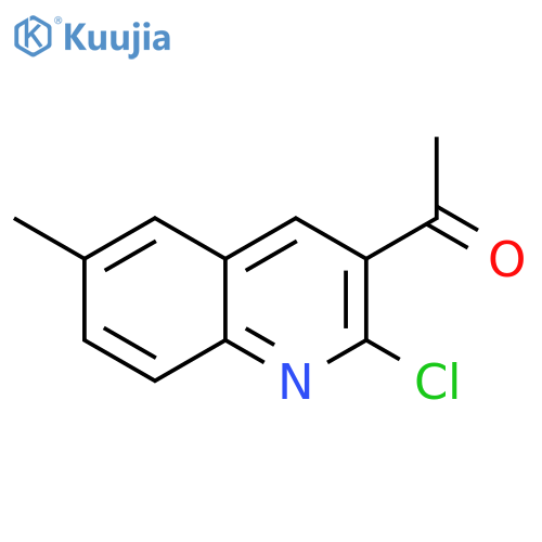ETHANONE, 1-(2-CHLORO-6-METHYL-3-QUINOLINYL)- structure