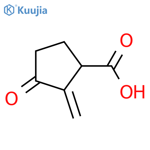 2-methylene-3-oxocyclopentanecarboxylic Acid structure