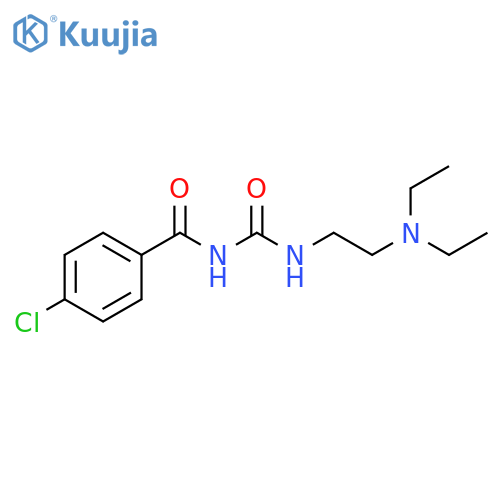 1-(4-chlorobenzoyl)-3-2-(diethylamino)ethylurea structure