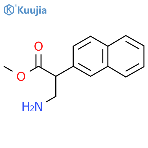 methyl 3-amino-2-(naphthalen-2-yl)propanoate structure