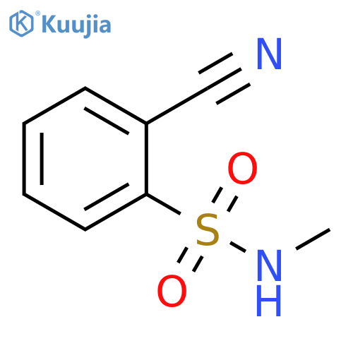 Benzenesulfonamide, 2-cyano-N-methyl- structure