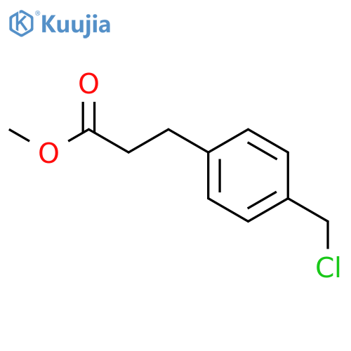 methyl 3-[4-(chloromethyl)phenyl]propanoate structure