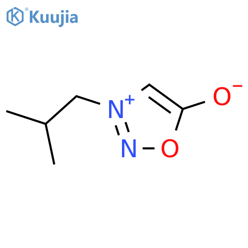 1,2,3-Oxadiazolium,5-hydroxy-3-(2-methylpropyl)-, inner salt structure