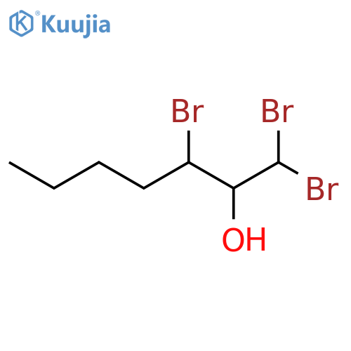 1,1,3-Tribromo-2-heptanol structure