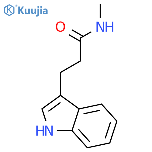 1H-Indole-3-propanamide, N-methyl- structure