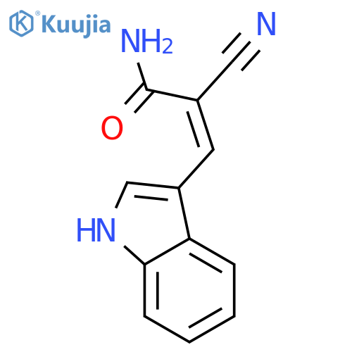 α-Cyano-3-indoleacrylamide structure